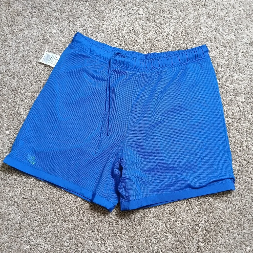 Nike Men's Blue Mesh Lined Swim Trunks Board Shorts Size Large L